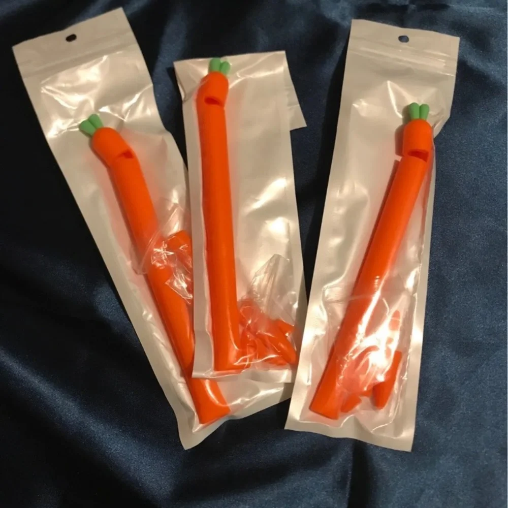 Cute Carrot Silicone Pen Cover For Apple iPad Pencil 1 2 Case